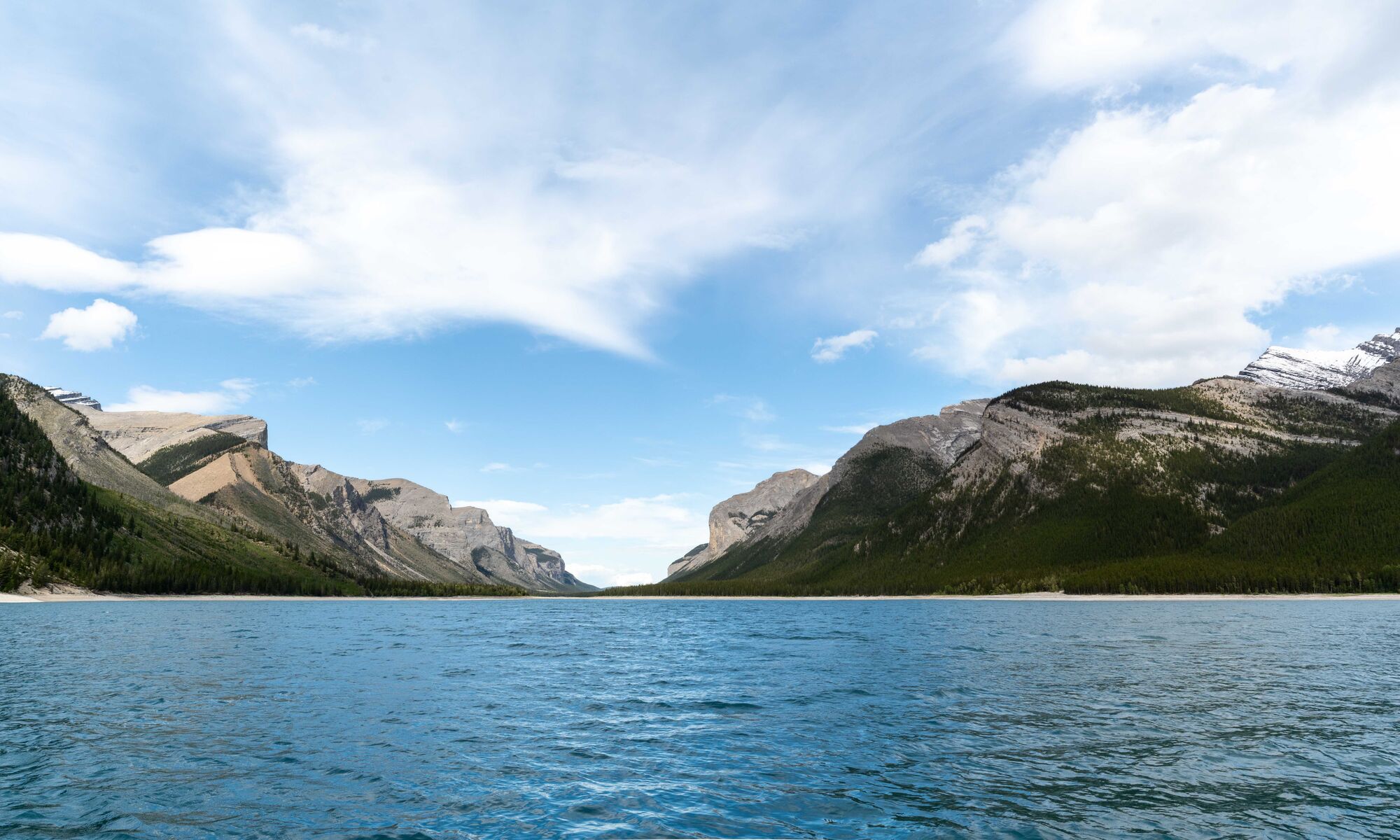 Lake Minnewanka in Banff National Park