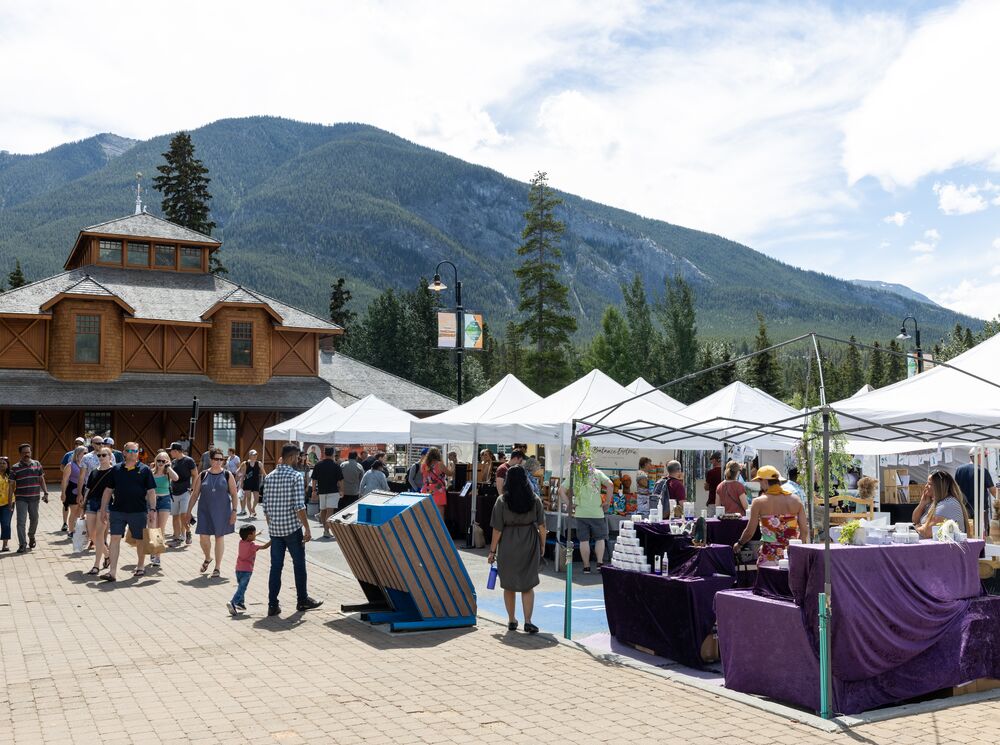 The Banff Farmers Market in Banff National Park