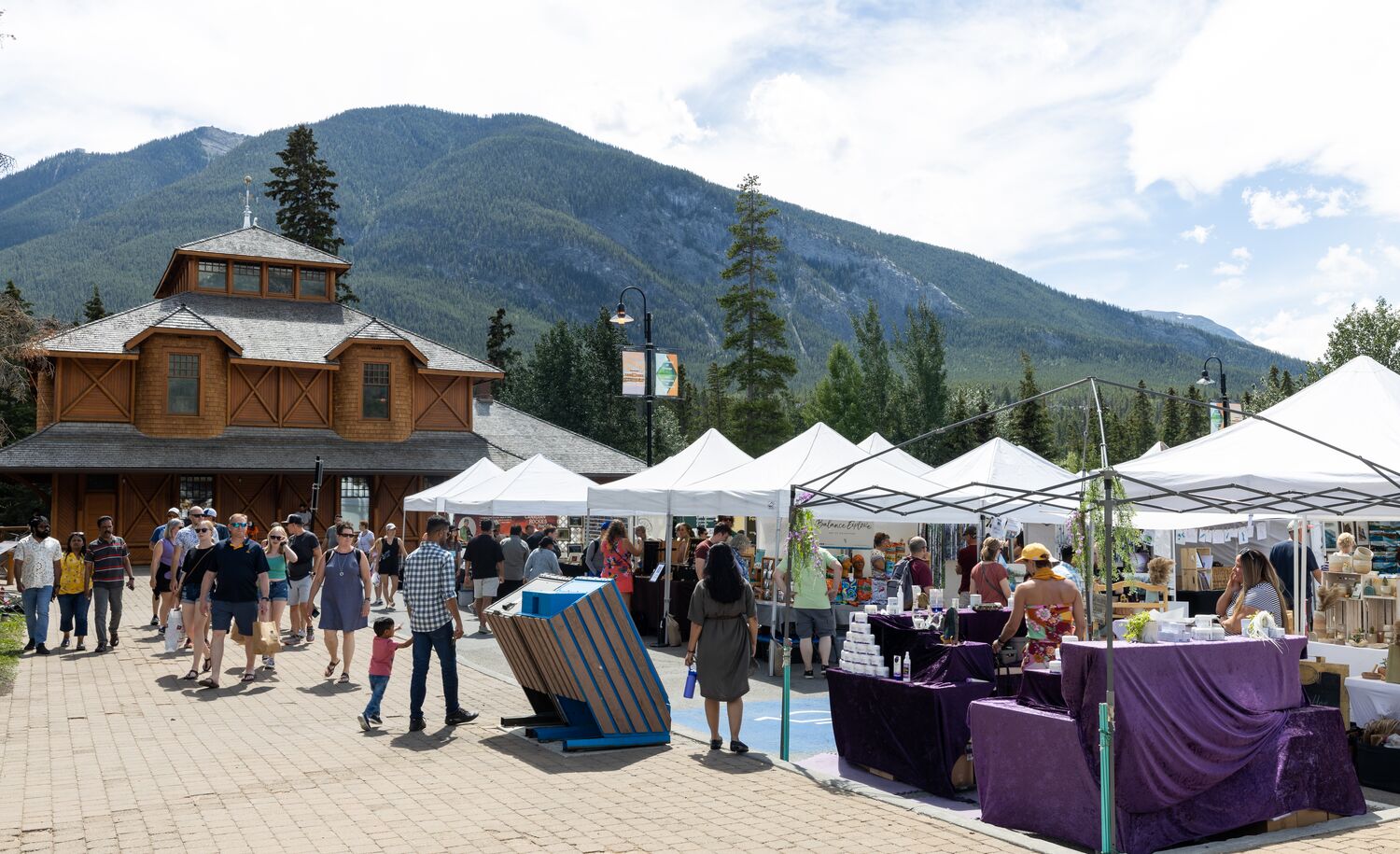 The Banff Farmers Market in Banff National Park