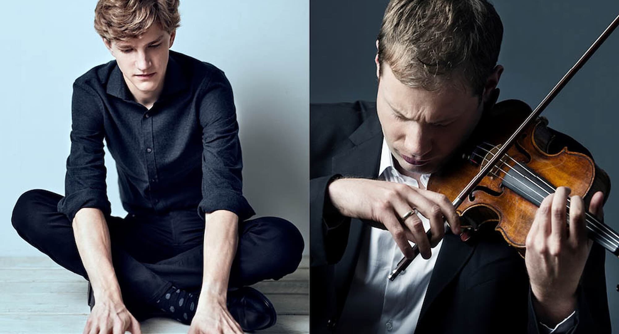 Left: Jan Lisiecki, photo by Cristoph Koestlin; Right: Jonathan Crow, photo by Chris Wahl