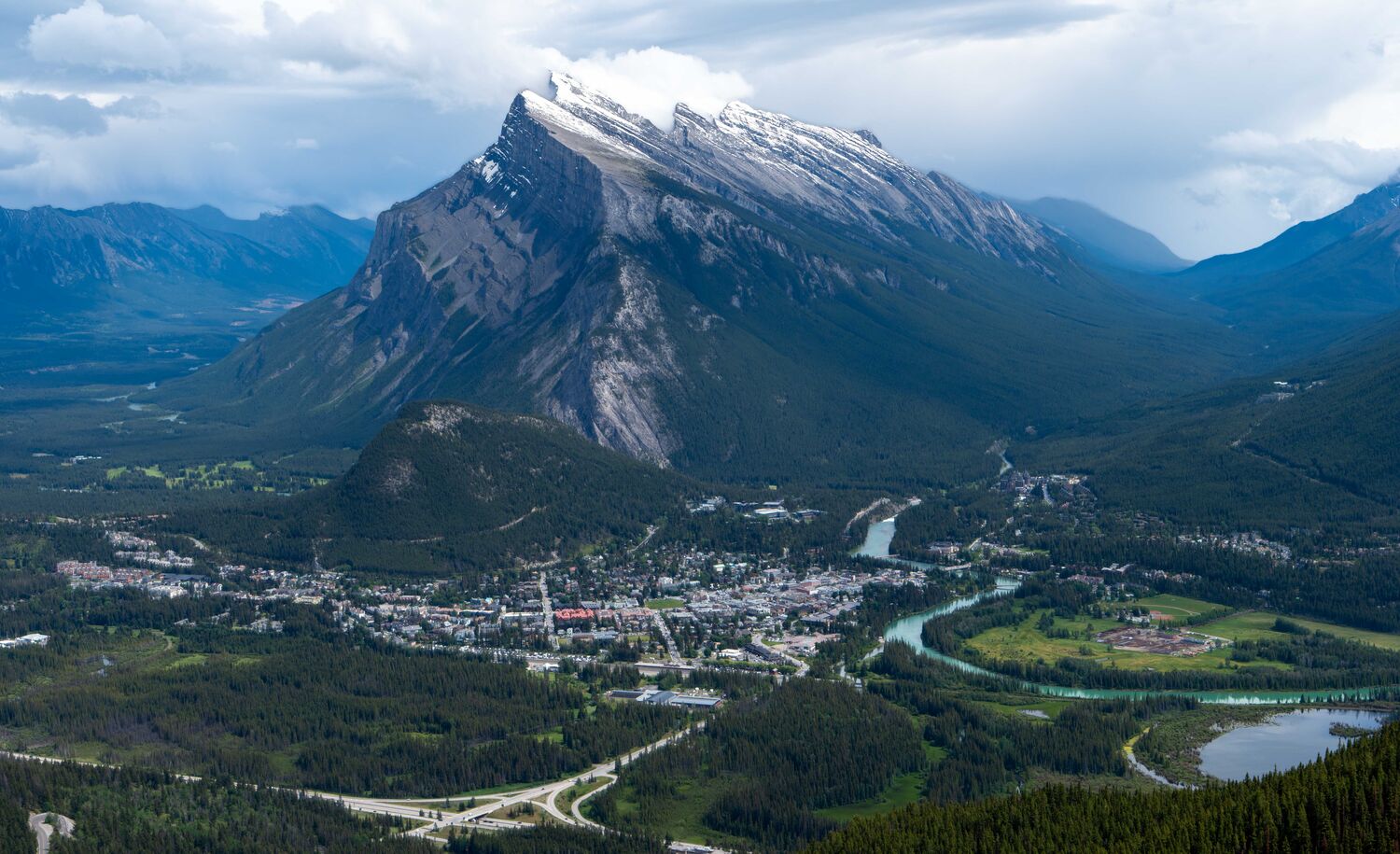 Mount Rundle in Banff National Park from Mount Norquay