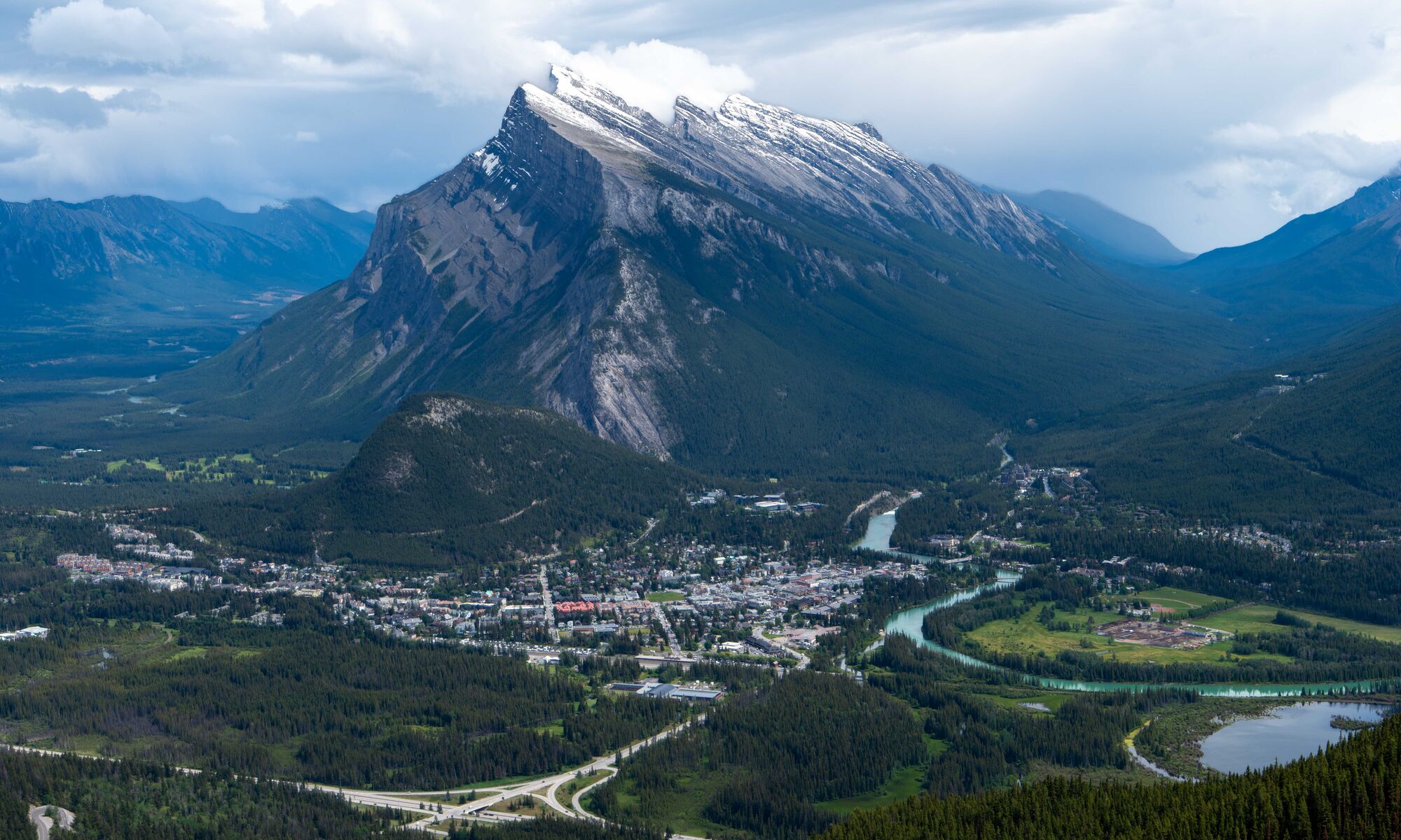 Mount Rundle in Banff National Park from Mount Norquay