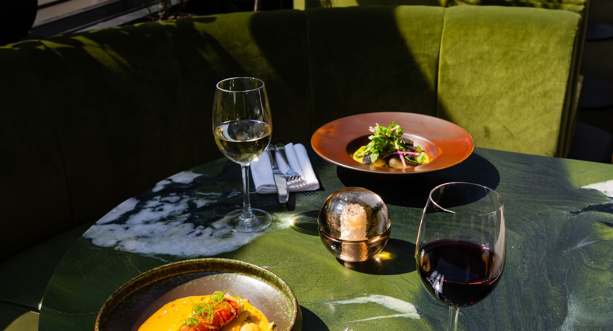 Dinner for two in dining room