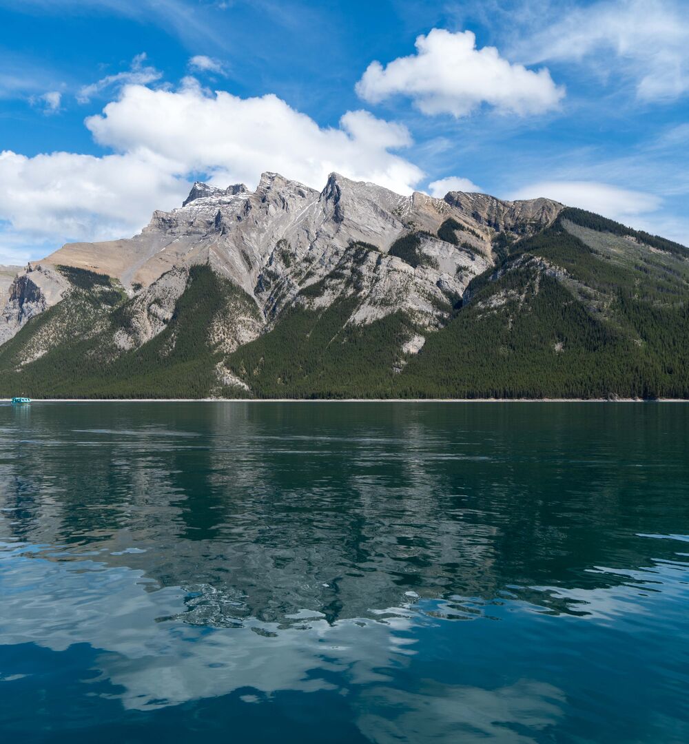 Lake Minnewanka in Banff National Park