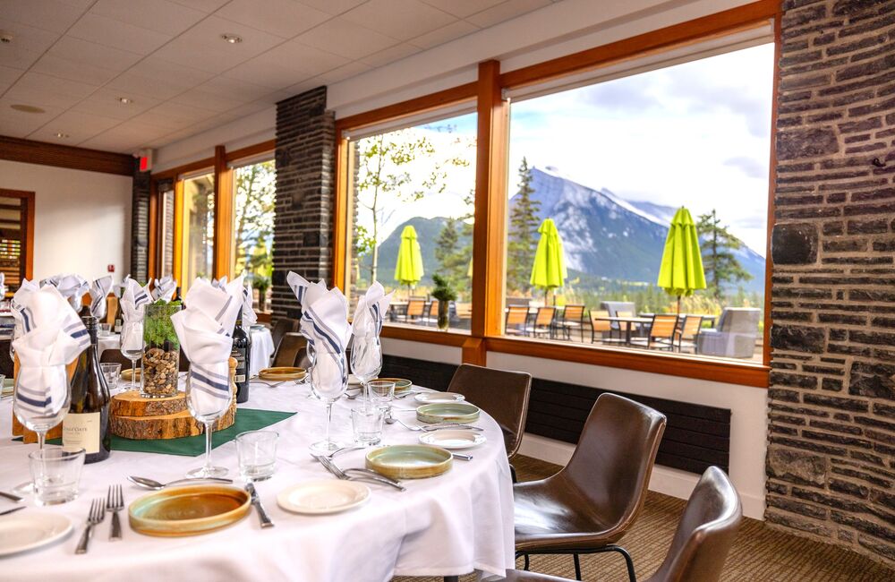 The bright and airy Vermilion room meeting and dining space