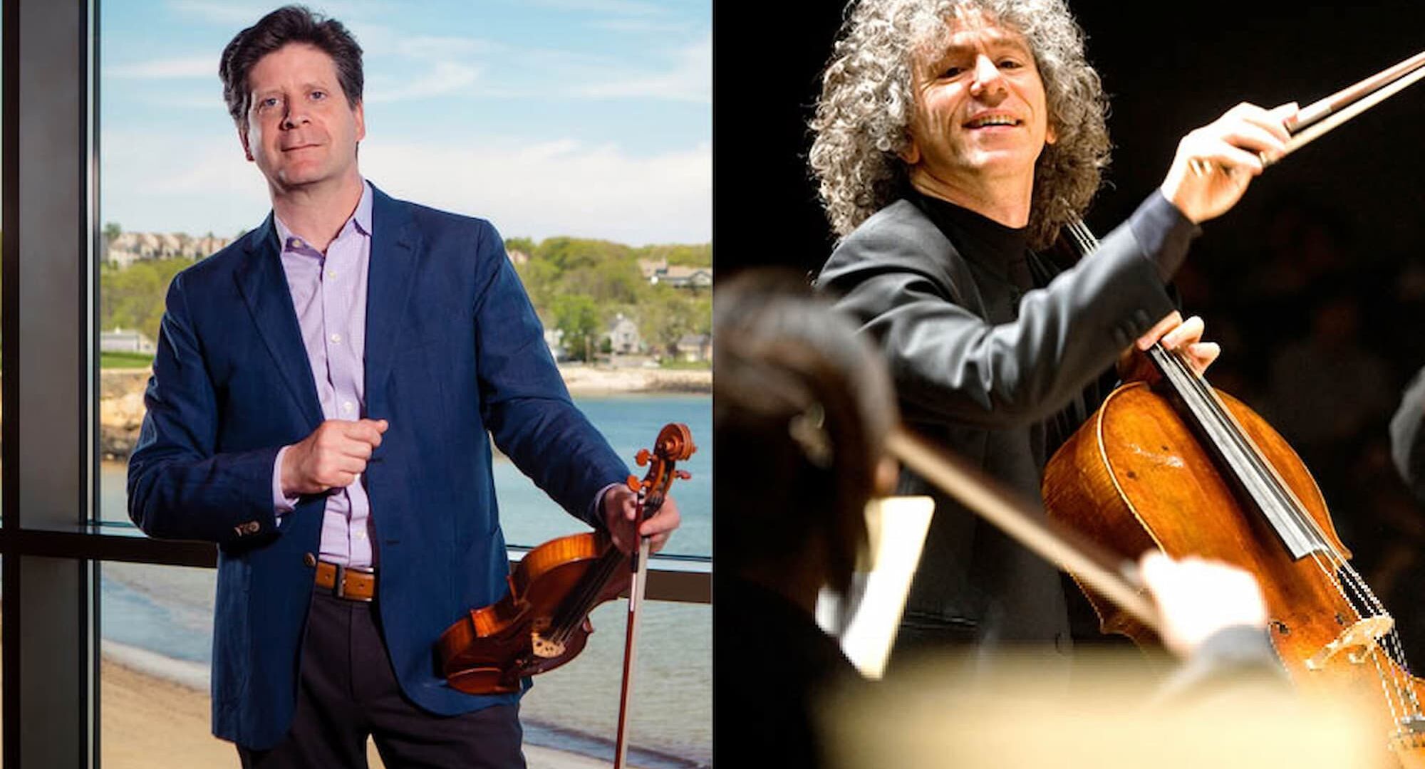 Left: Barry Shiffman, photo courtesy of the artist; Right: Steven Isserlis, photo by Satoshi Aoyagi