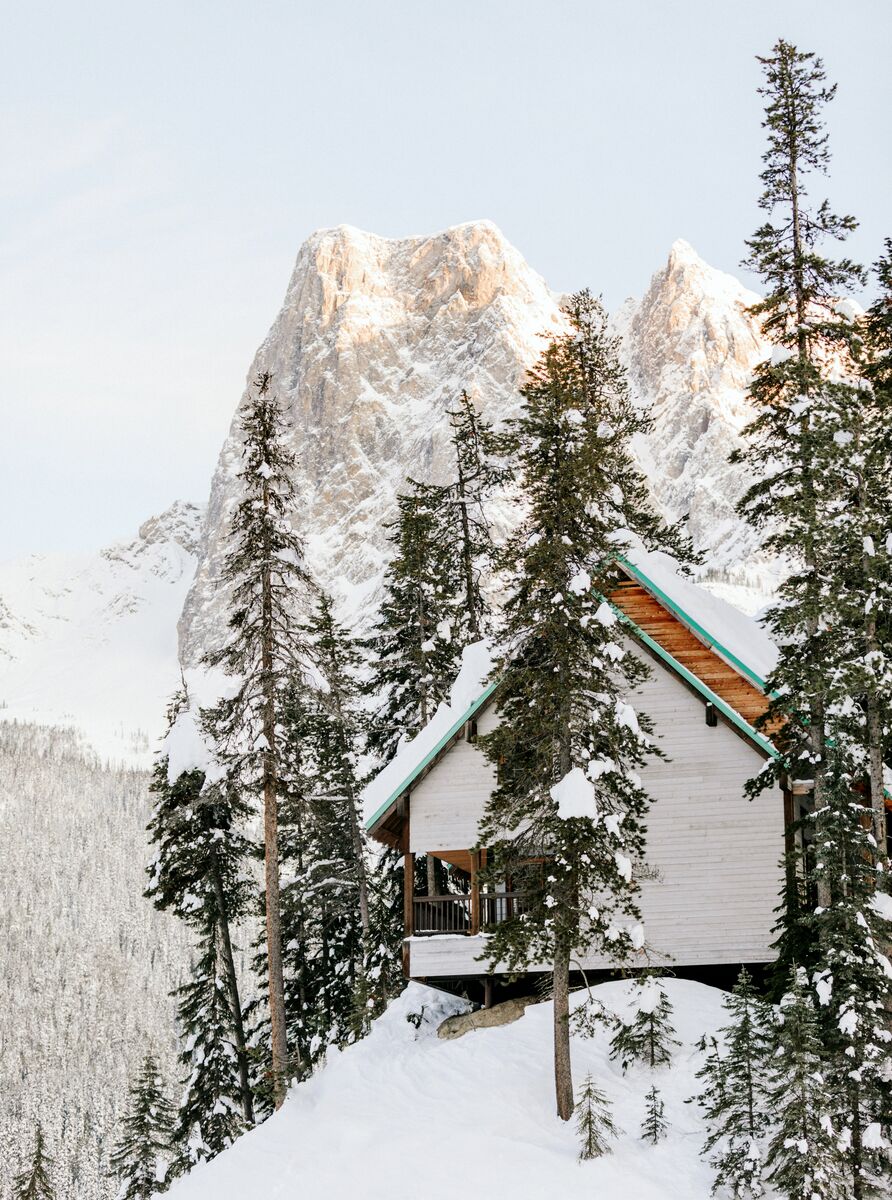 A cabin at Emerald Lake in Yoho National Park