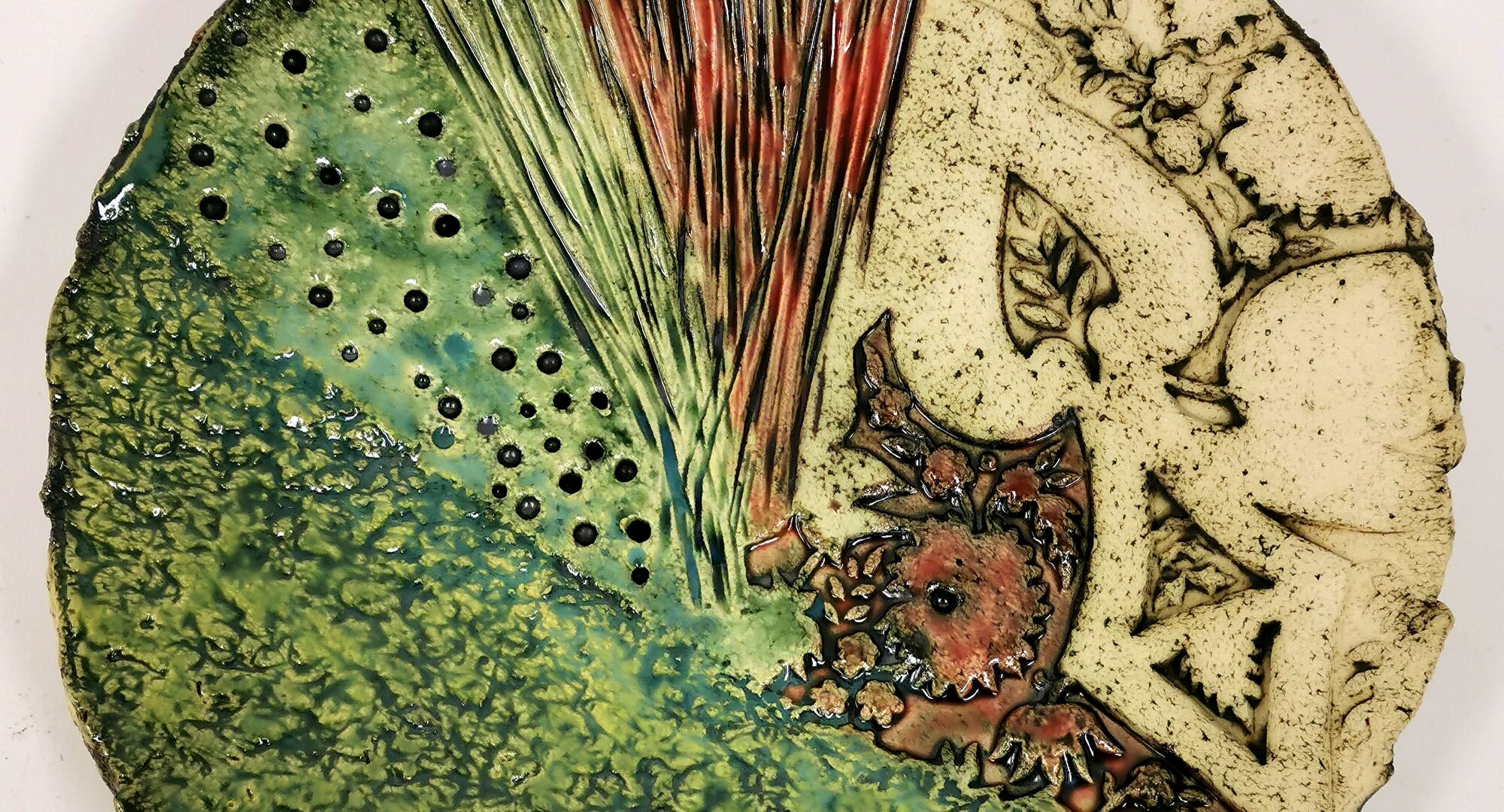 Ed Bamiling, Impressed Bowl, glazed stoneware