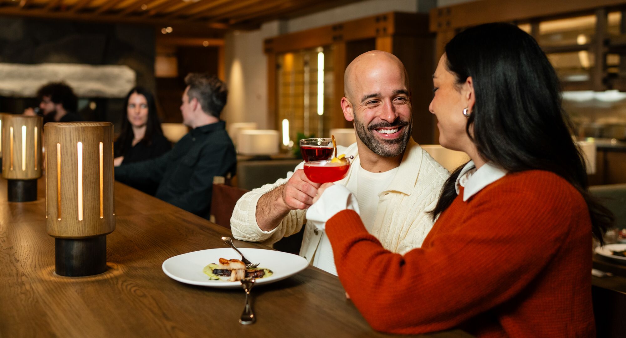 Dining for two at Good Folk restaurant in Banff.