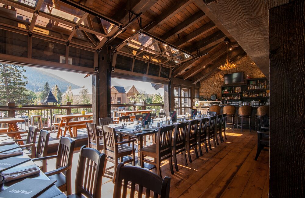 Interior of Park Distillery Restaurant + Bar in Banff National Park