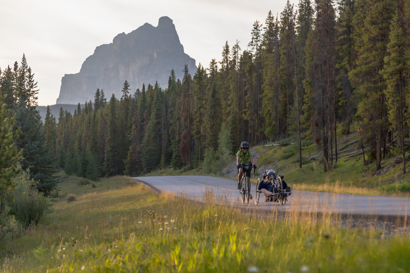 Biking the Bow Valley Parkway in Banff National Park Banff Lake