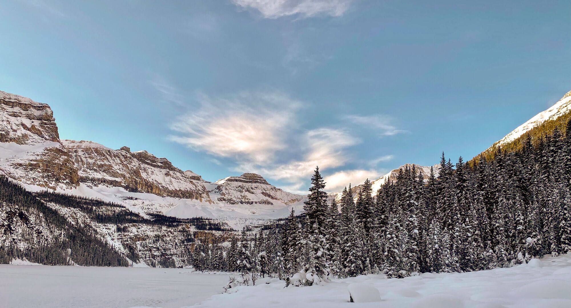Boom Lake Trail in Winter