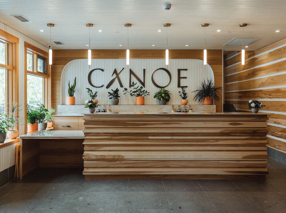 Reception at Canoe Hotel and Suites.