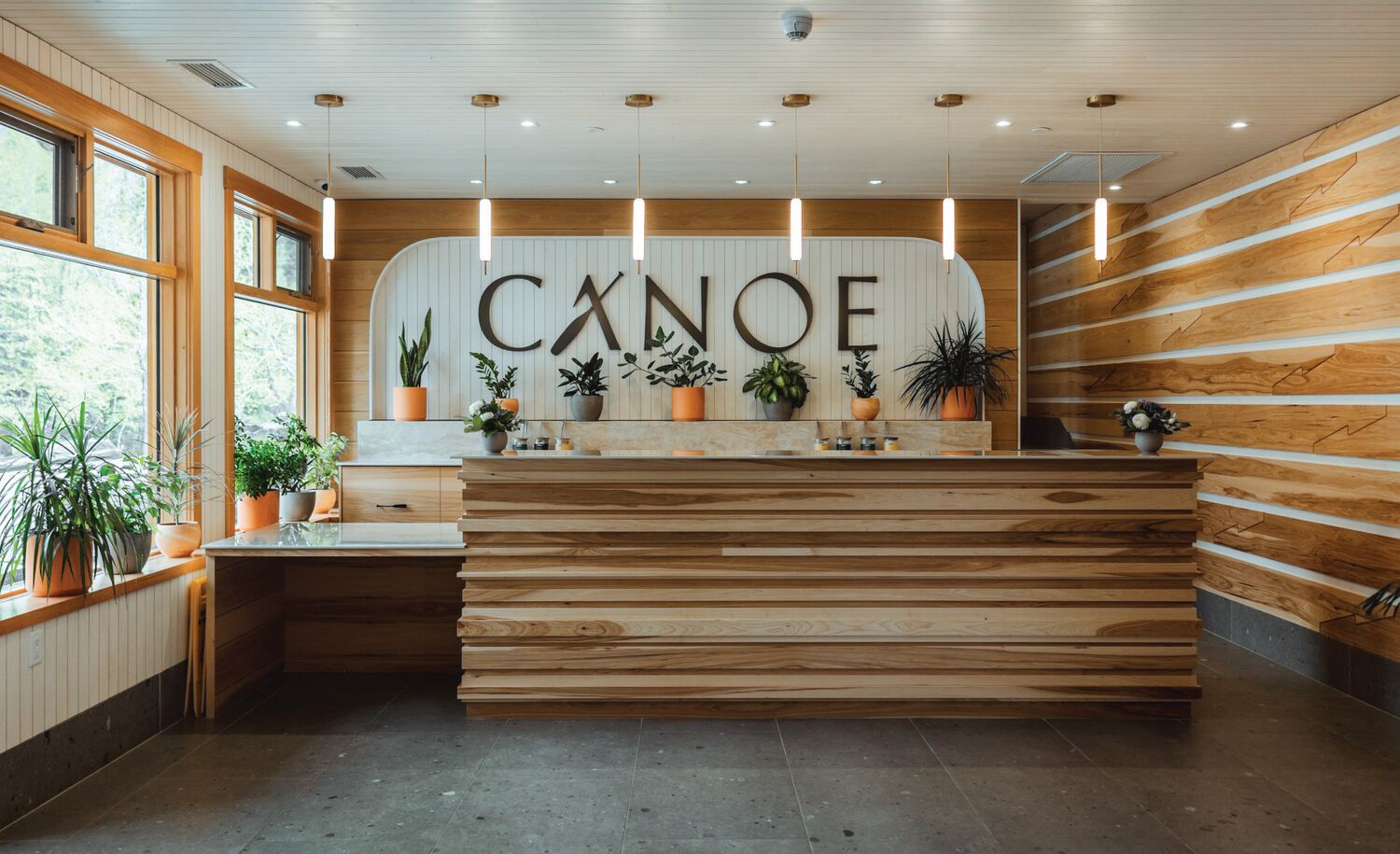 Reception at Canoe Hotel and Suites.