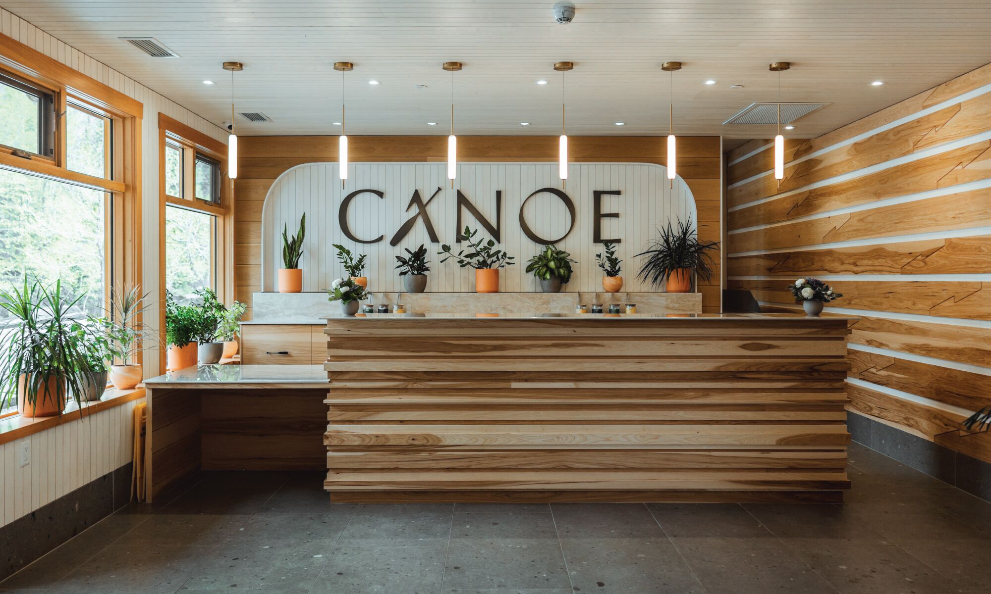 Reception at Canoe Hotel and Suites.
