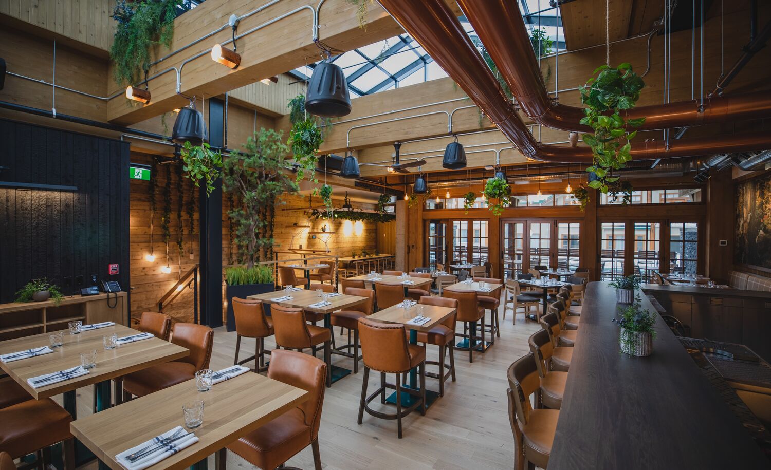 Interior of the Three Bears Brewery & Restaurant located in Banff National Park