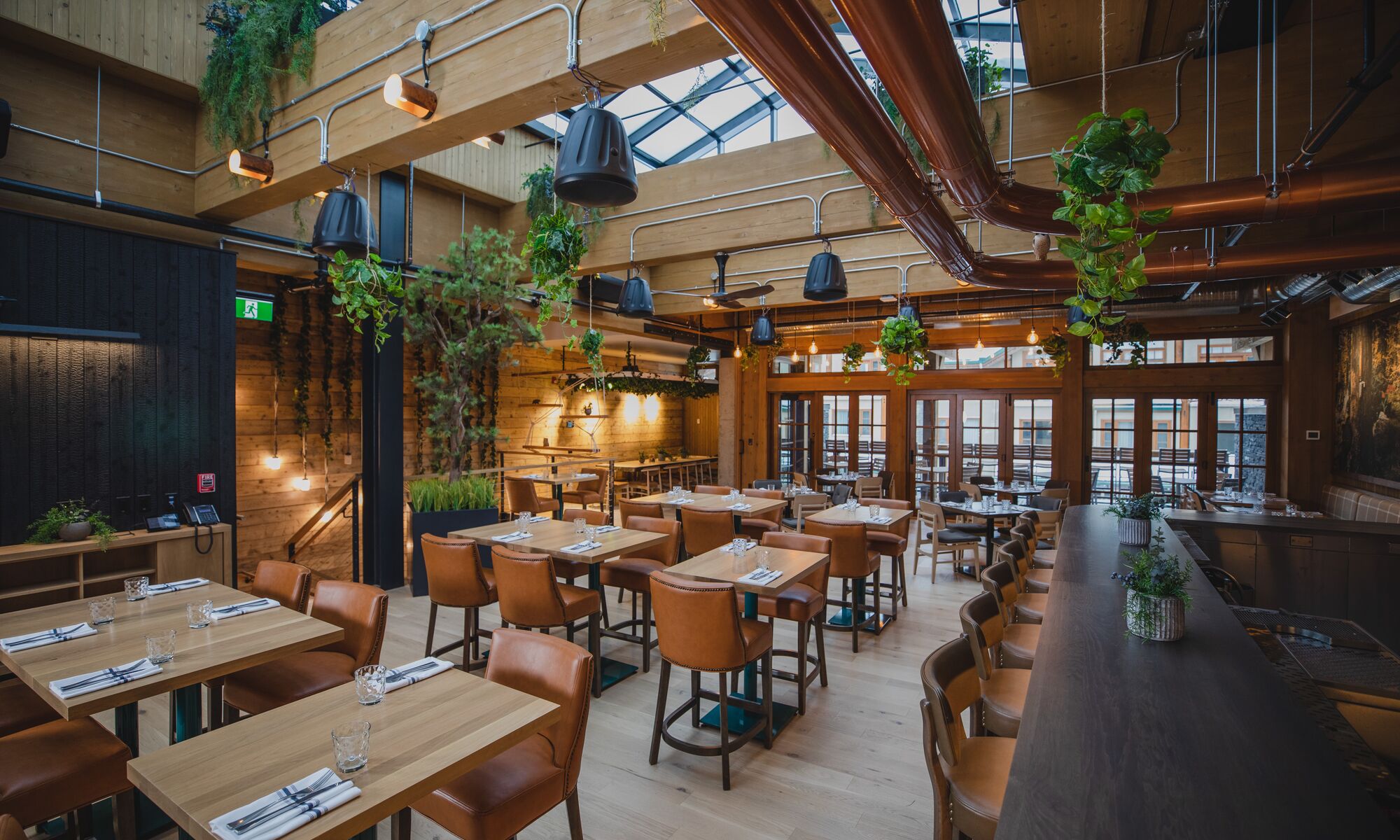 Interior of the Three Bears Brewery & Restaurant located in Banff National Park