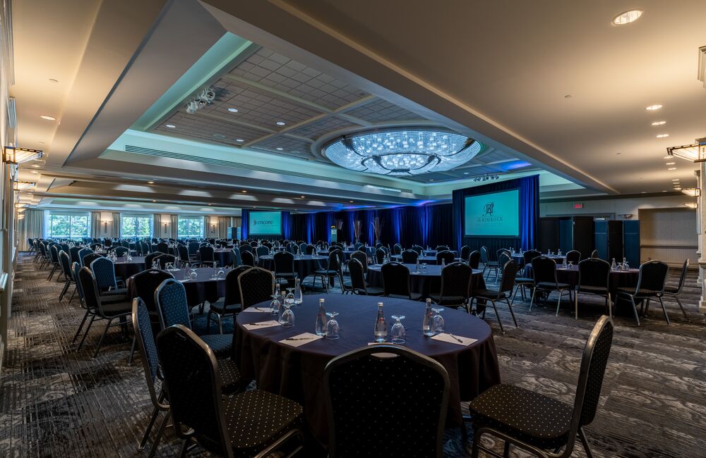 Interior of a meeting room at the Rimrock Resort Hotel
