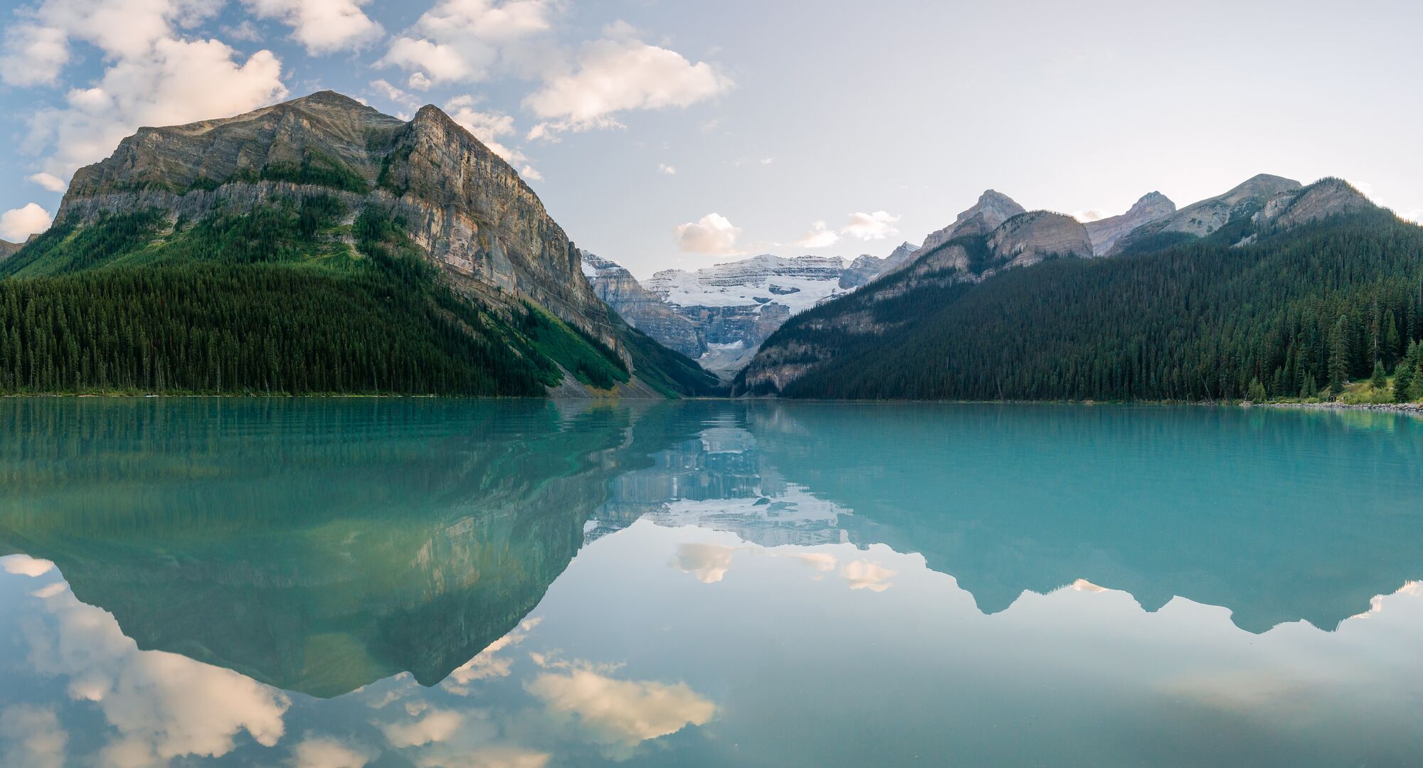 Taking in the view of Lake Louise after using the shuttle to access it.