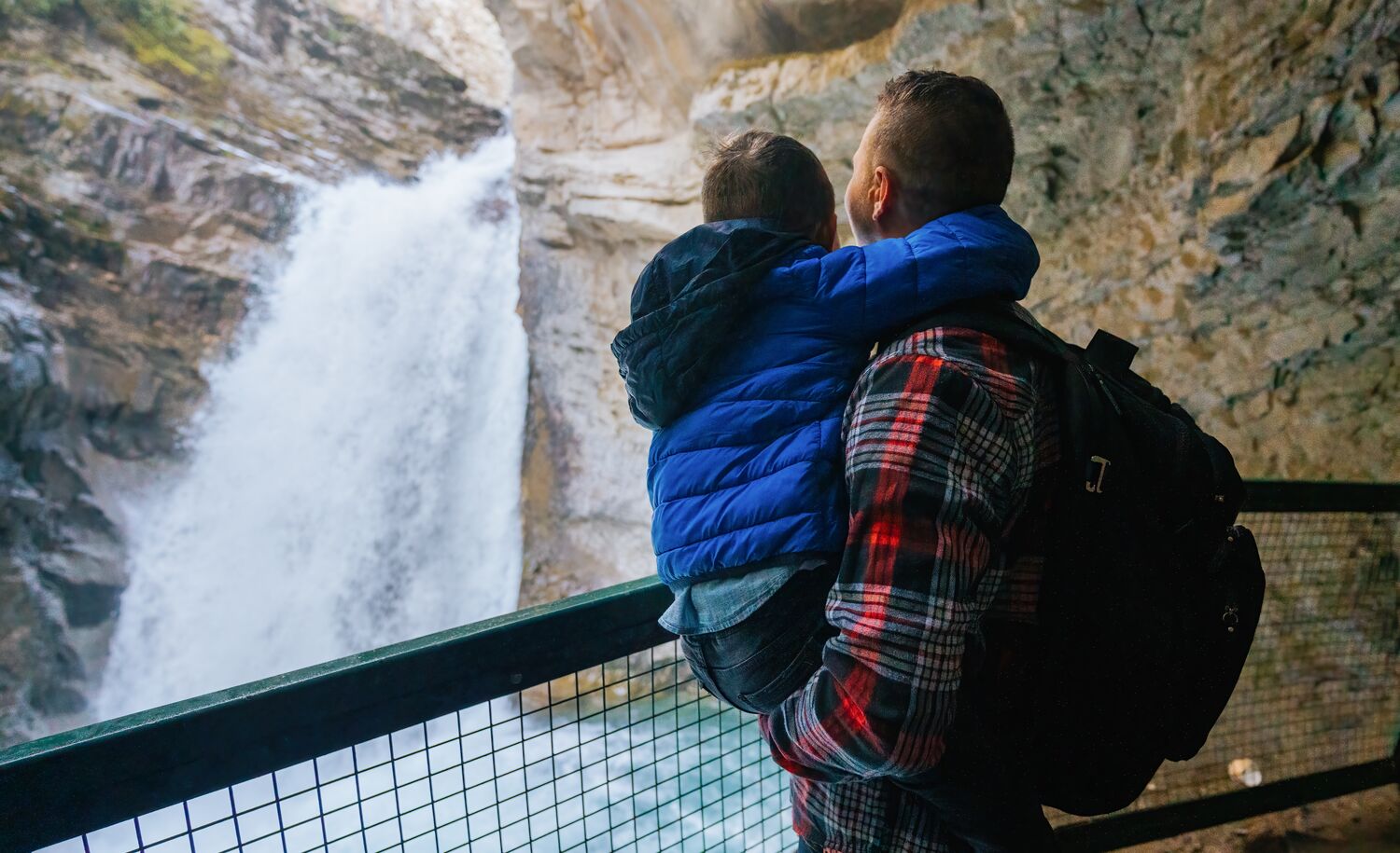 Just off the side of the highway, the Johnston Canyon is a great, short hike in Banff National Park.