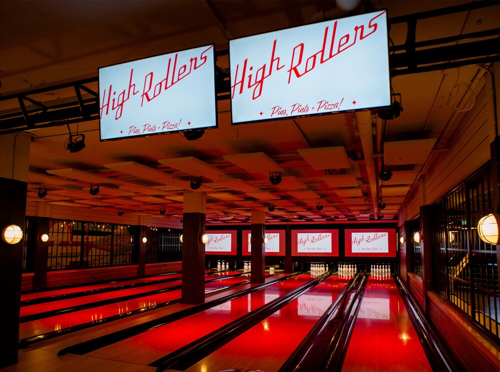 Interior shot of High Rollers in Banff.