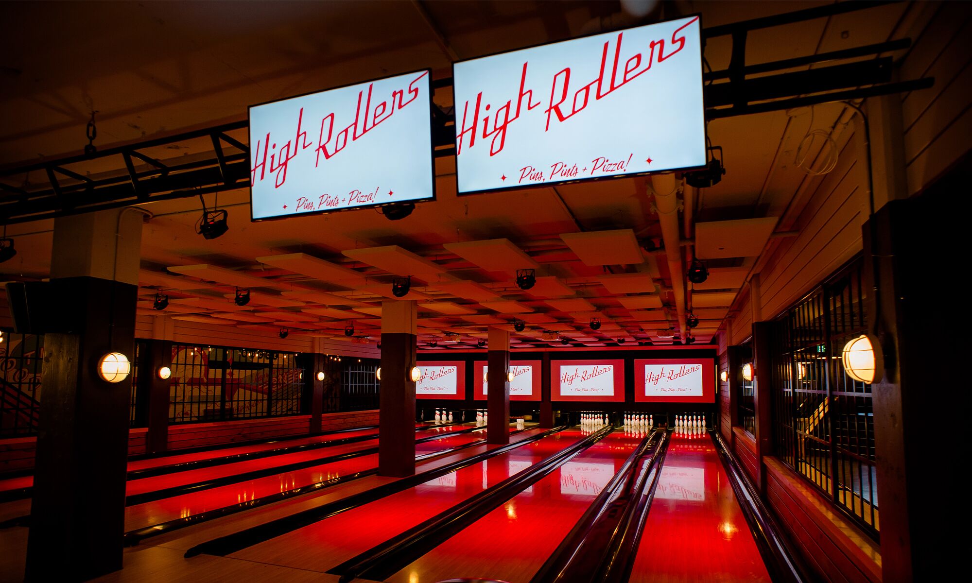 Interior shot of High Rollers in Banff.