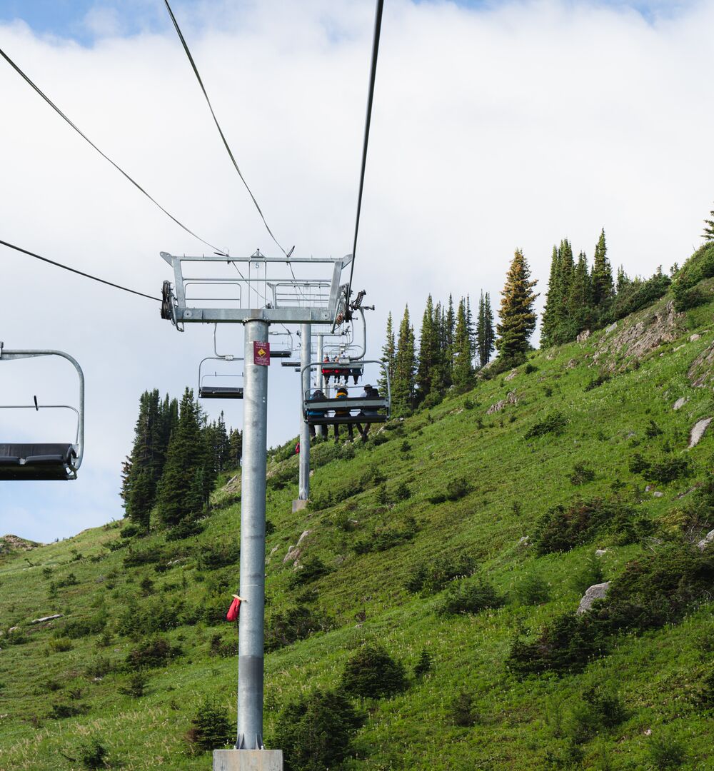 Chairlifts at Sunshine Village in Banff National Parks
