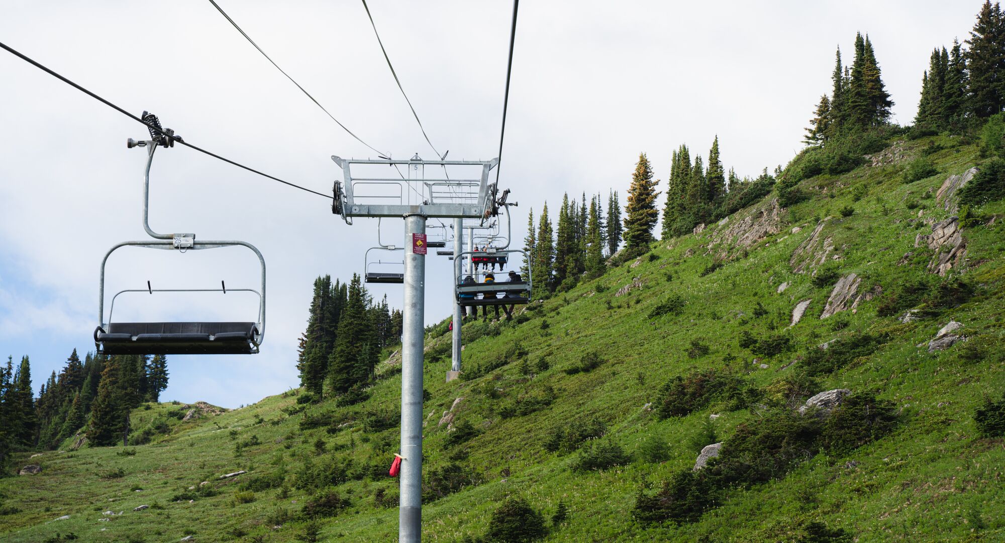 Chairlifts at Sunshine Village in Banff National Park