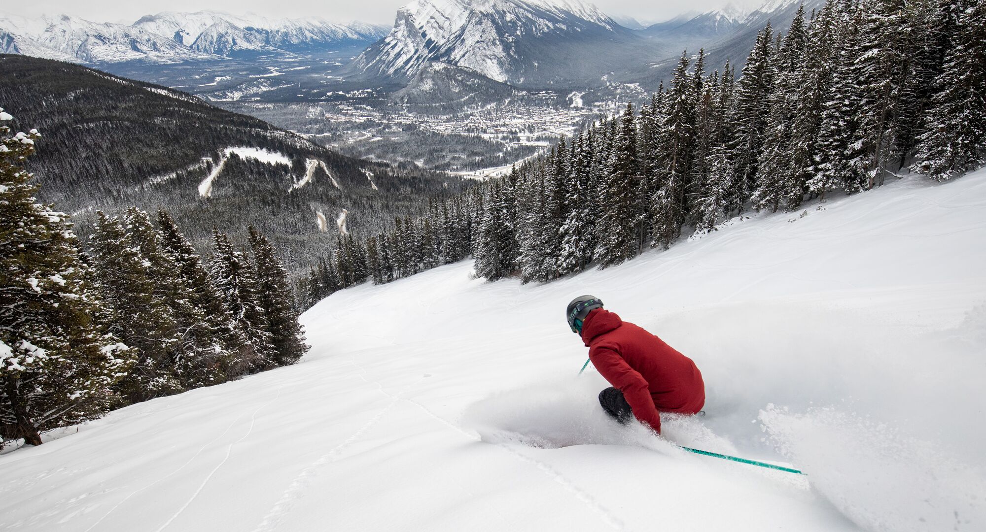 Skier at Mt. Norquay