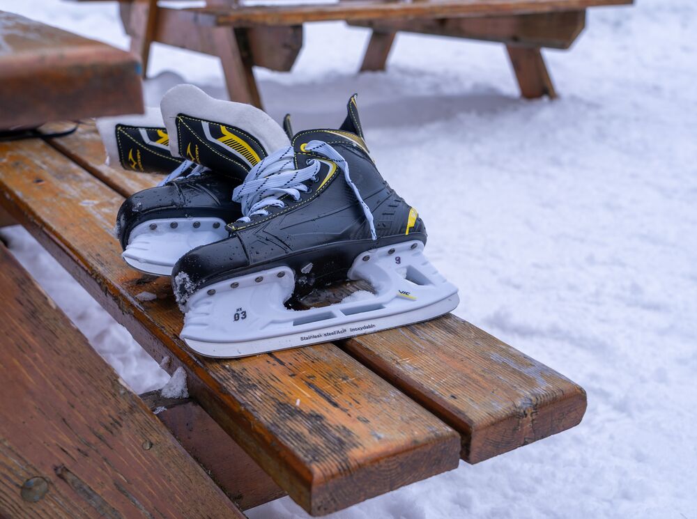 Ice Skates in Banff National Park.