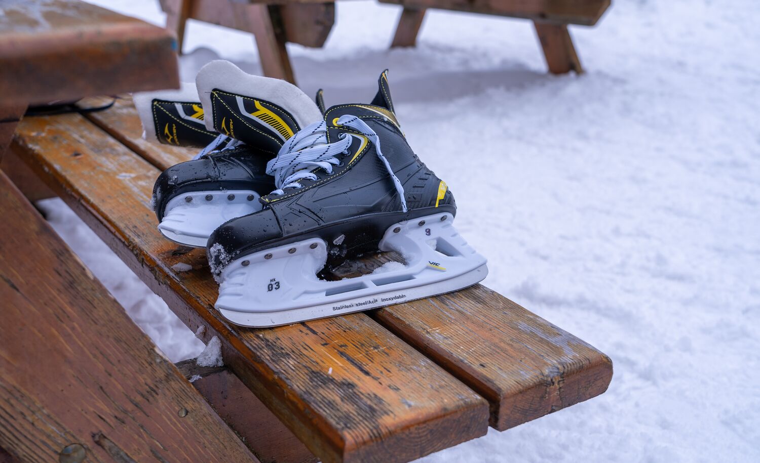 Ice Skates in Banff National Park.