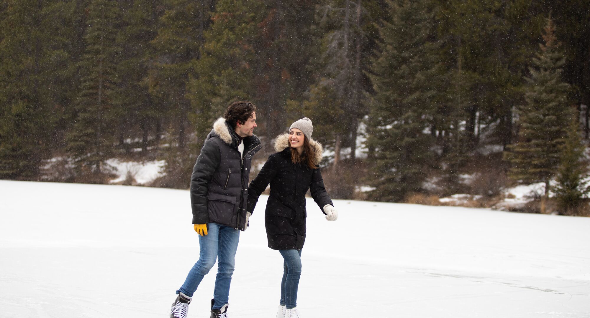 Ice Skating in Banff