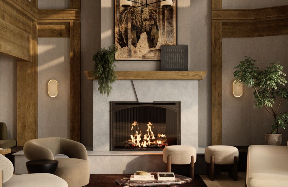 Lobby of The Kenrick Hotel in Banff National Park