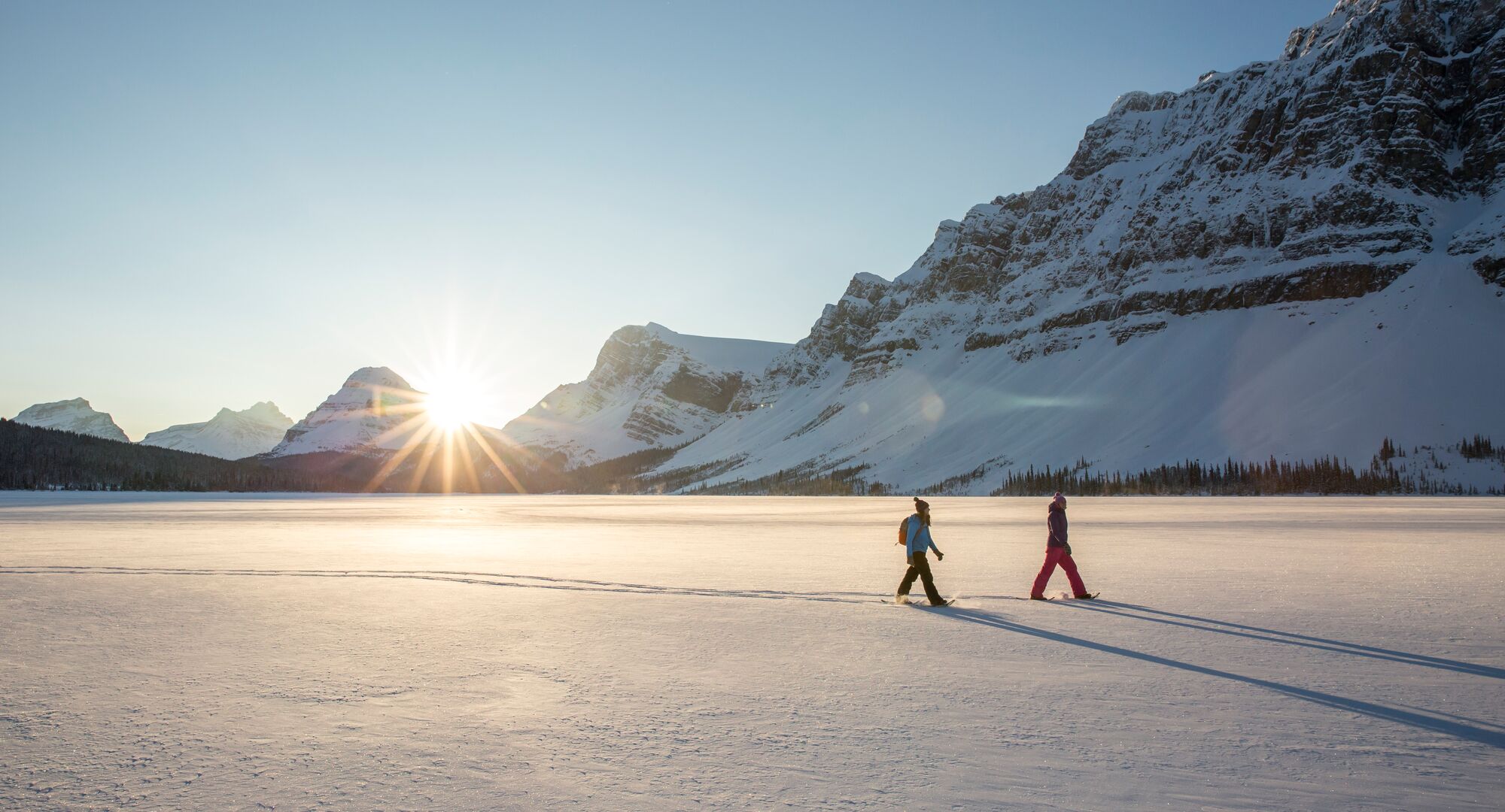 Bow Lake in Winter