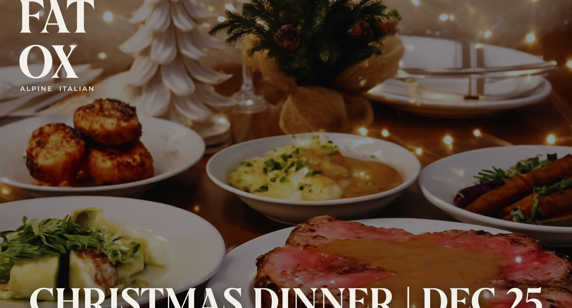 Christmas Dinner family style meal