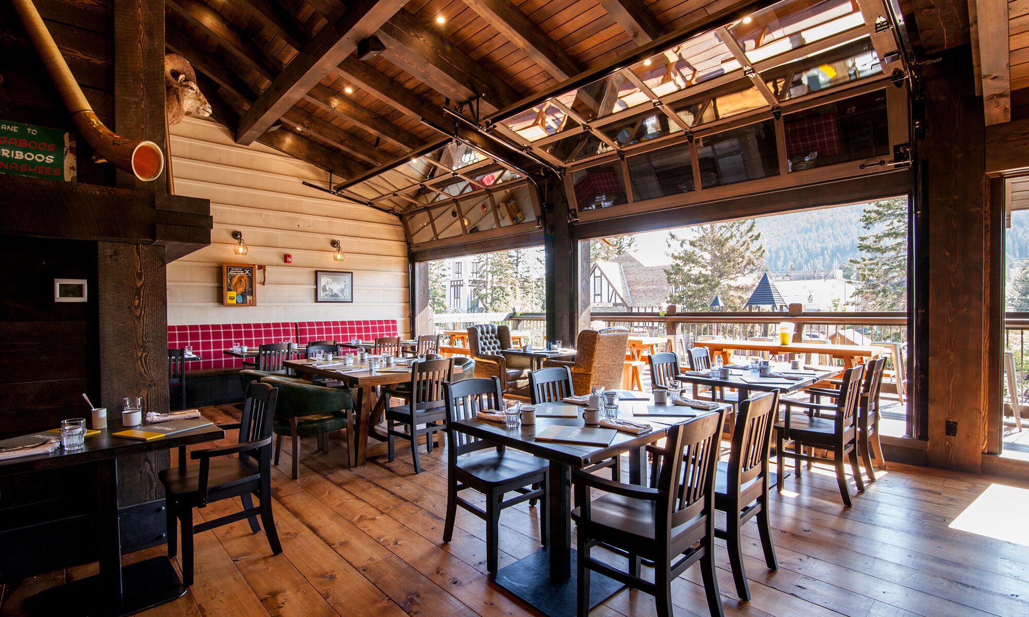 Interior shot of PARK Distillery in Banff National Park.
