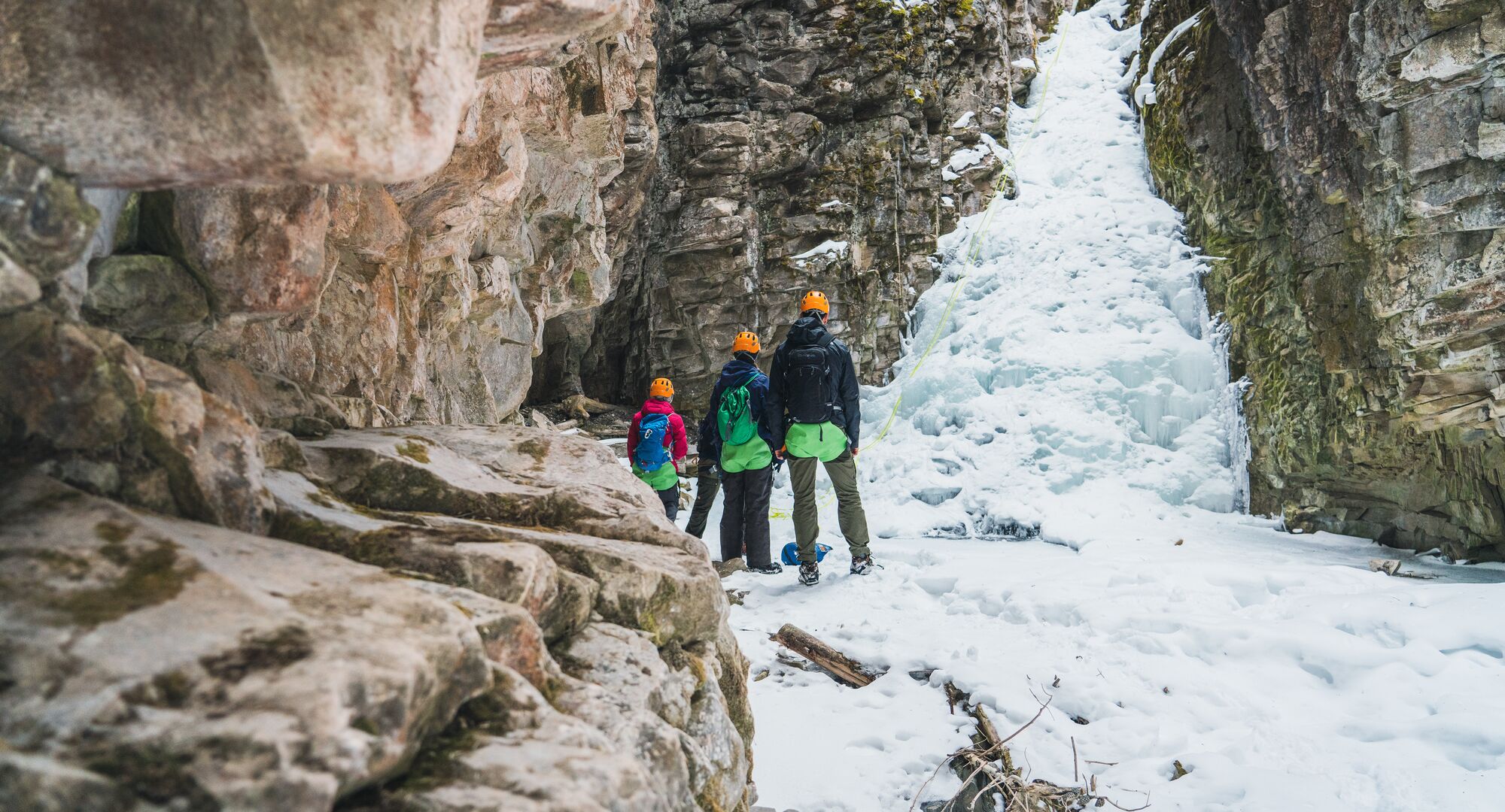 Guided Winter Canyoning Tour