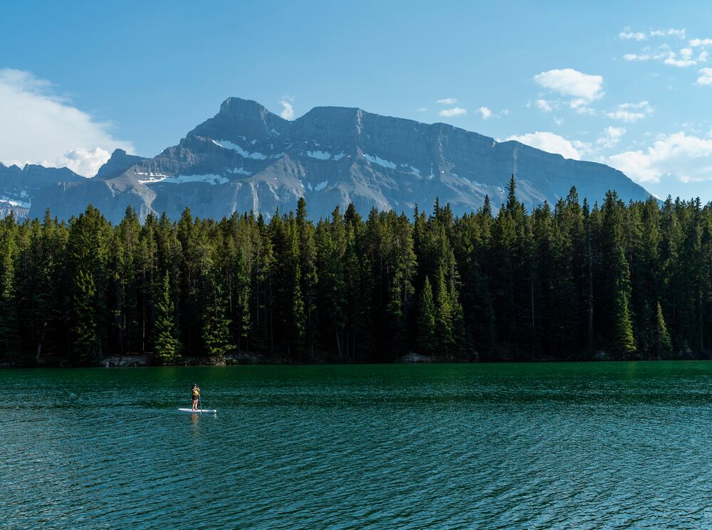 Paddling Johnson Lake