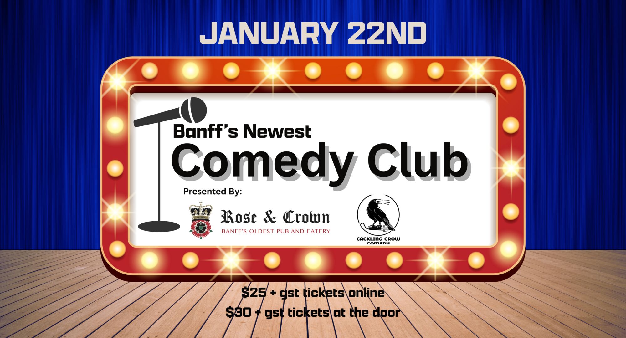 Comedy Show at The Rose & Crown Banff - January 22nd, 2026