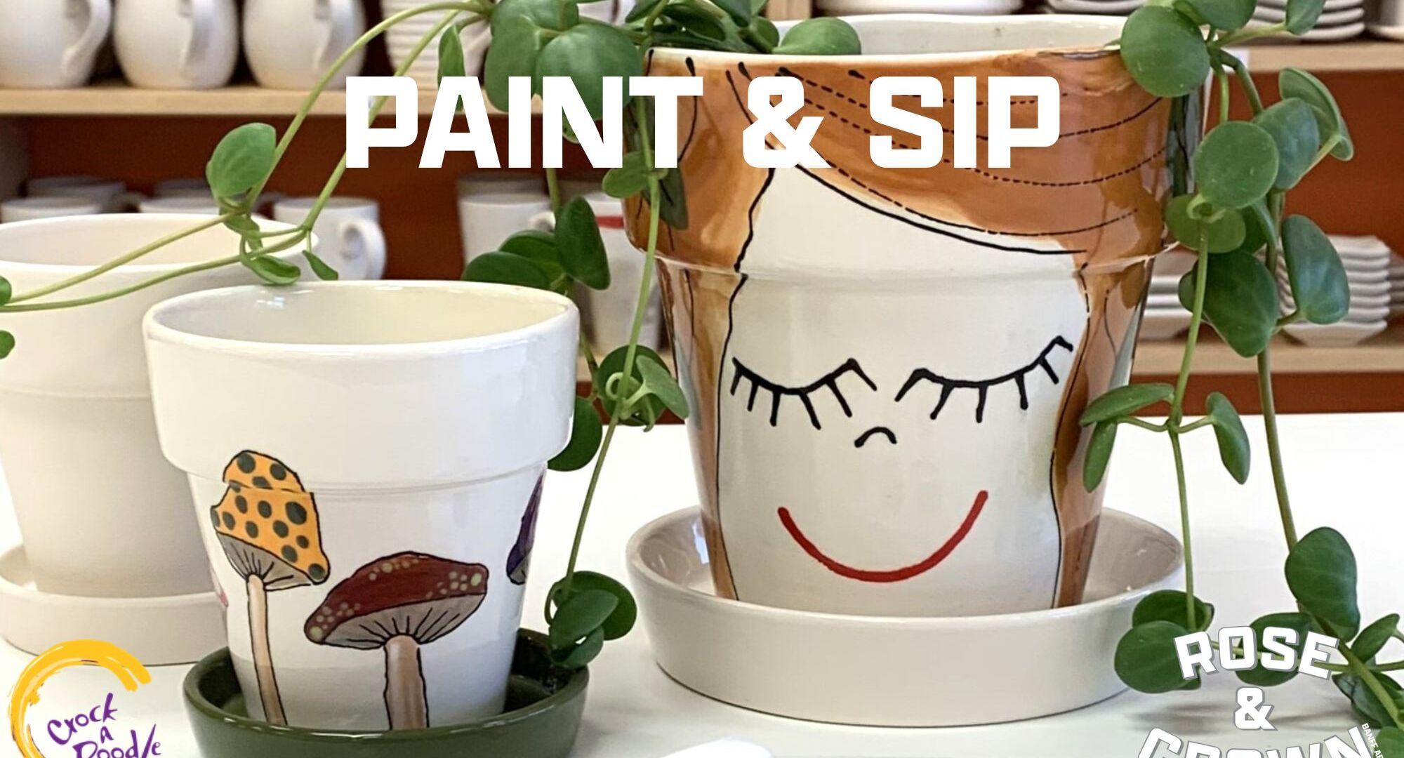 Crock A Doodle Painted Pottery