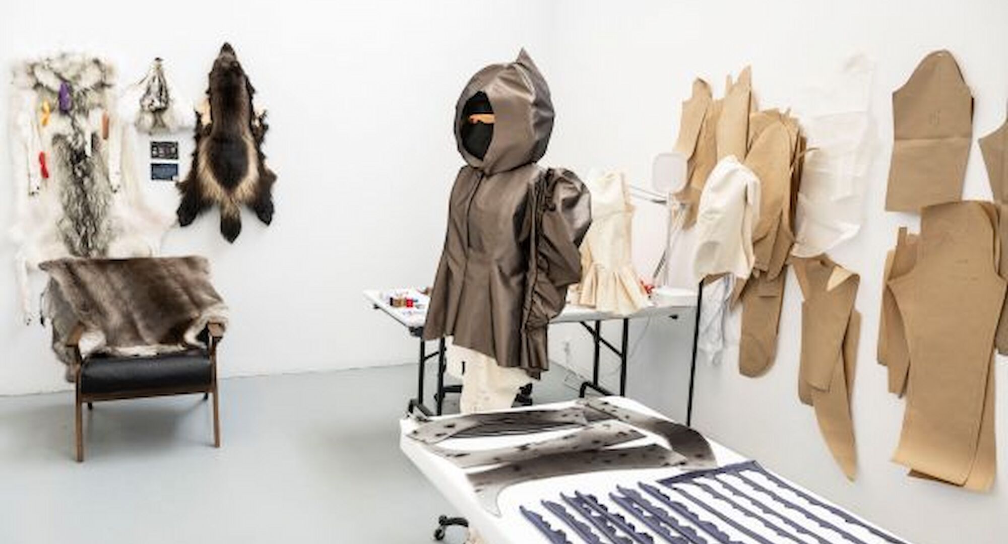 Studio of Taalrumiq. Indigenous Haute Couture Open Studios, 2024. Photo by Rita Taylor.