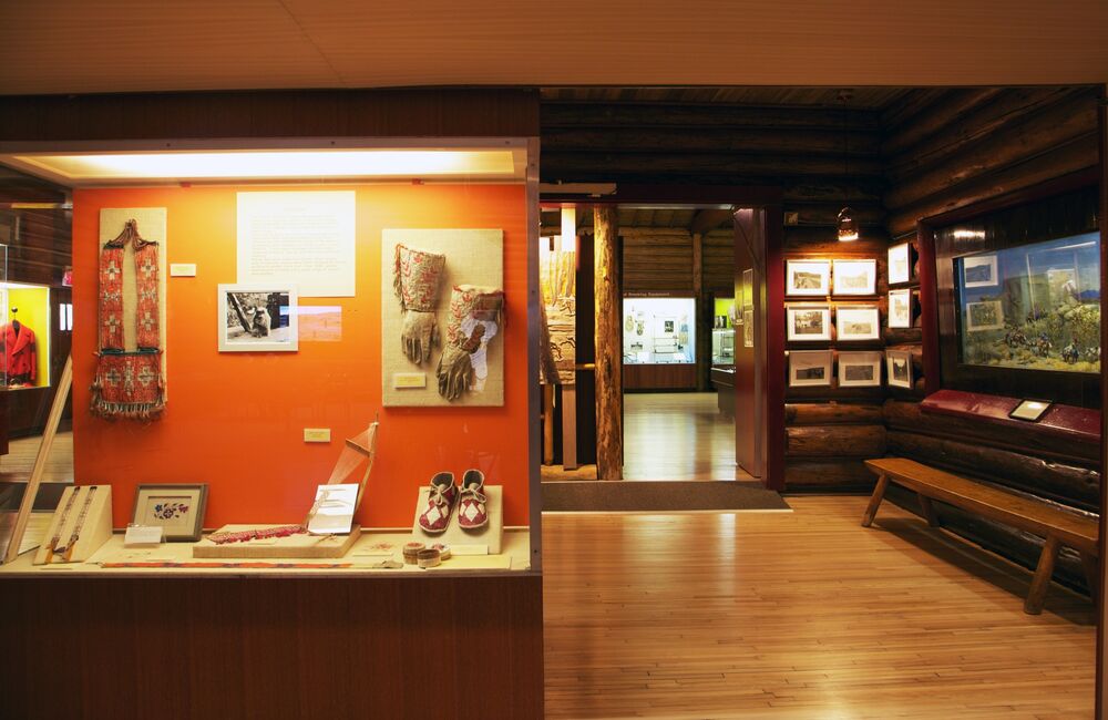 An exhibit at the Buffalo Nations Luxton Museum