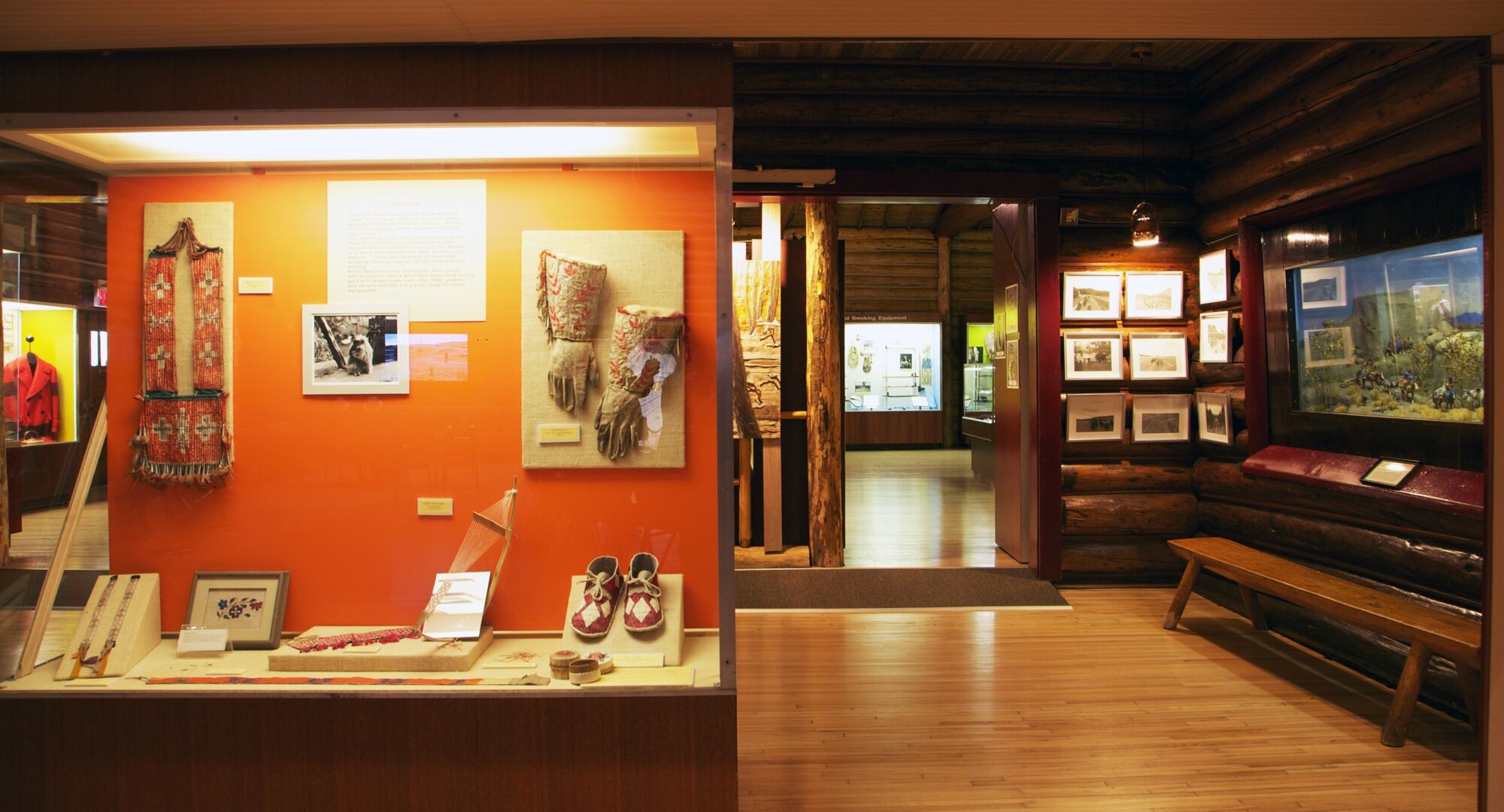 An exhibit at the Buffalo Nations Luxton Museum