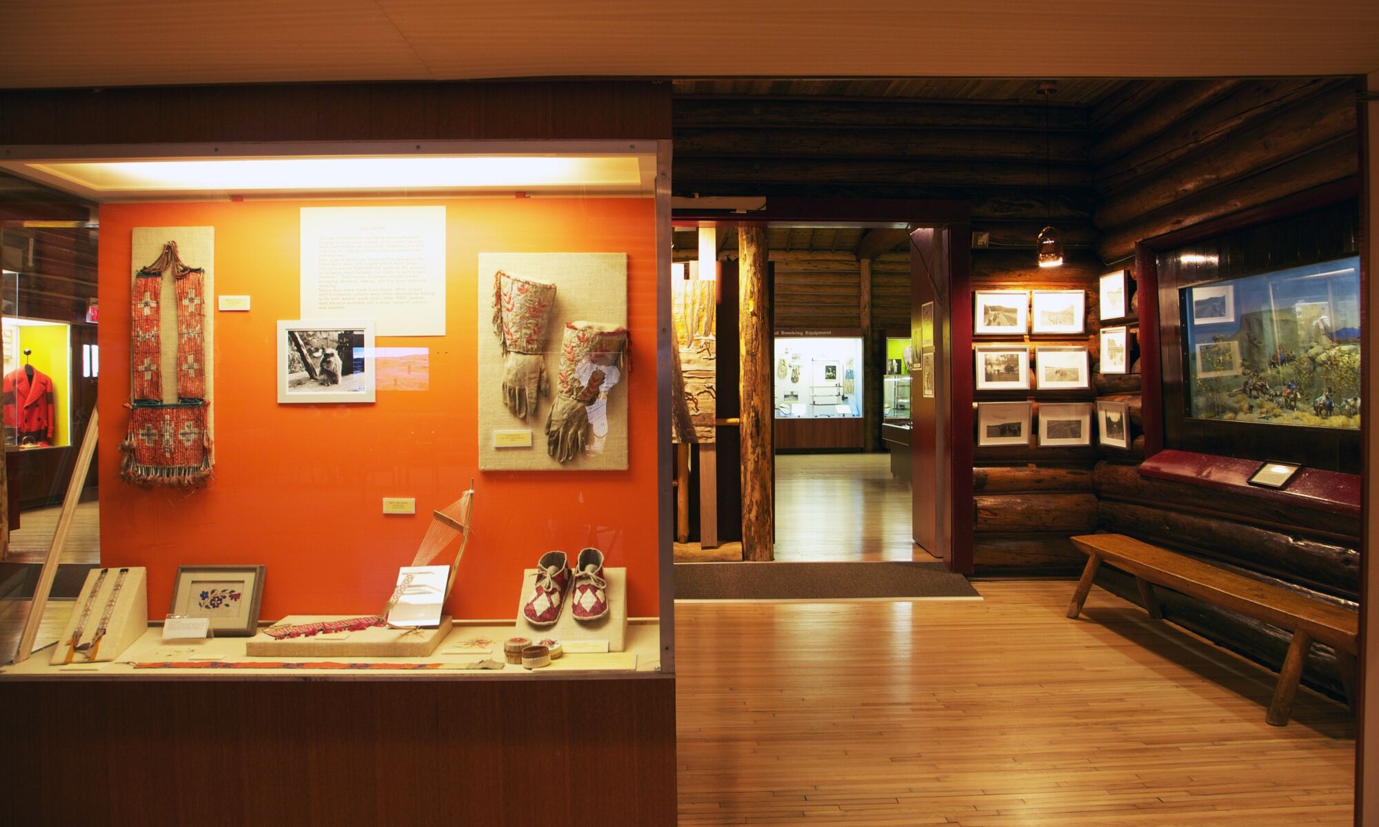 An art exhibit at the Buffalo Nations Luxton Museum in Banff.