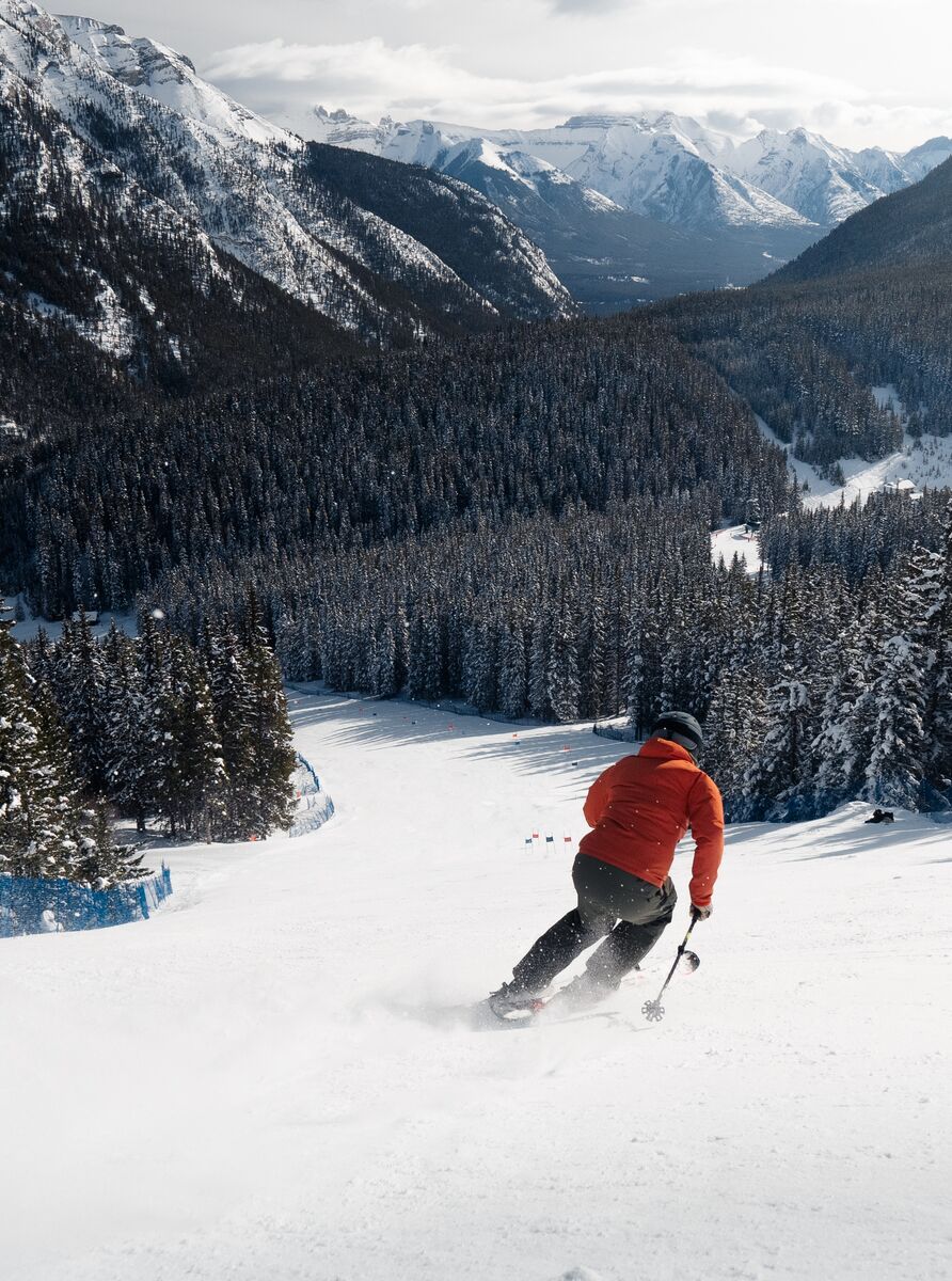 Skier at Mt. Norqay