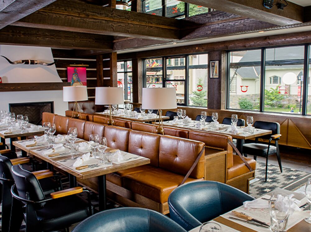A view of the Chuck's Steakhouse dining area