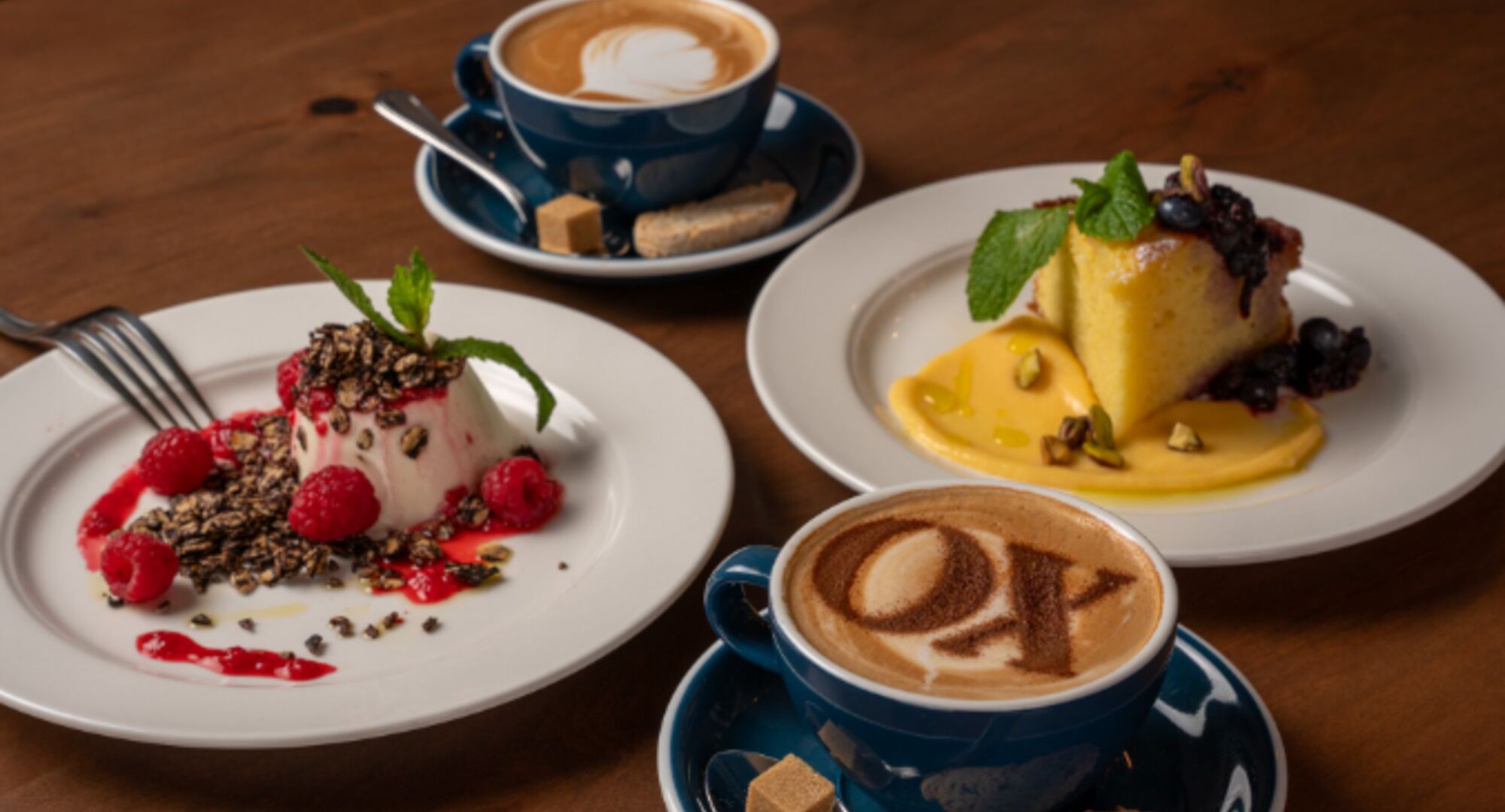 Coffee and delicious desserts at The Fat Ox of Banff