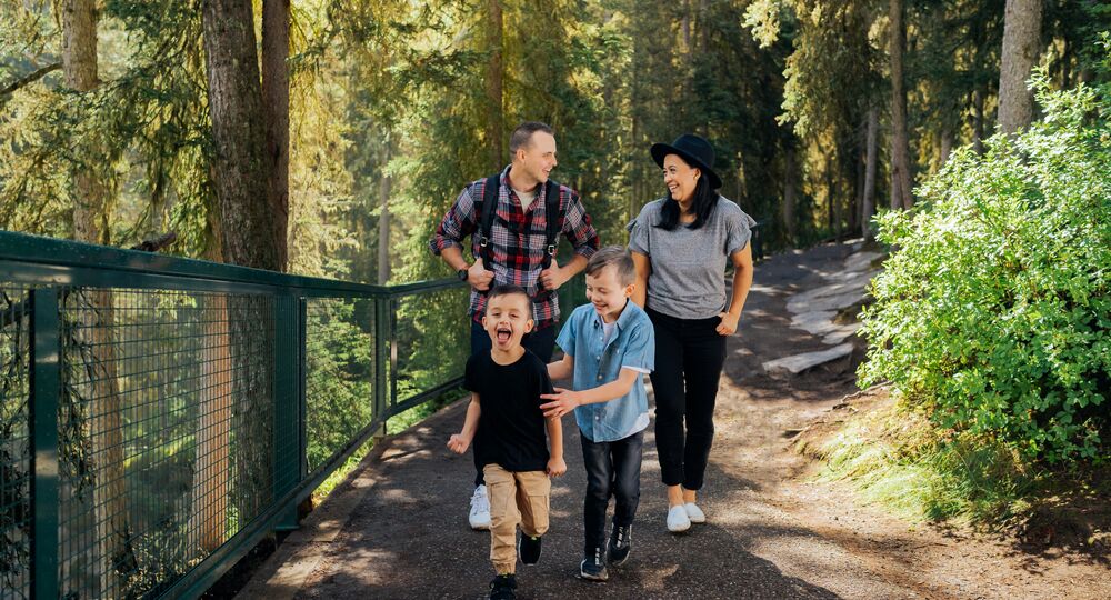 family trip banff