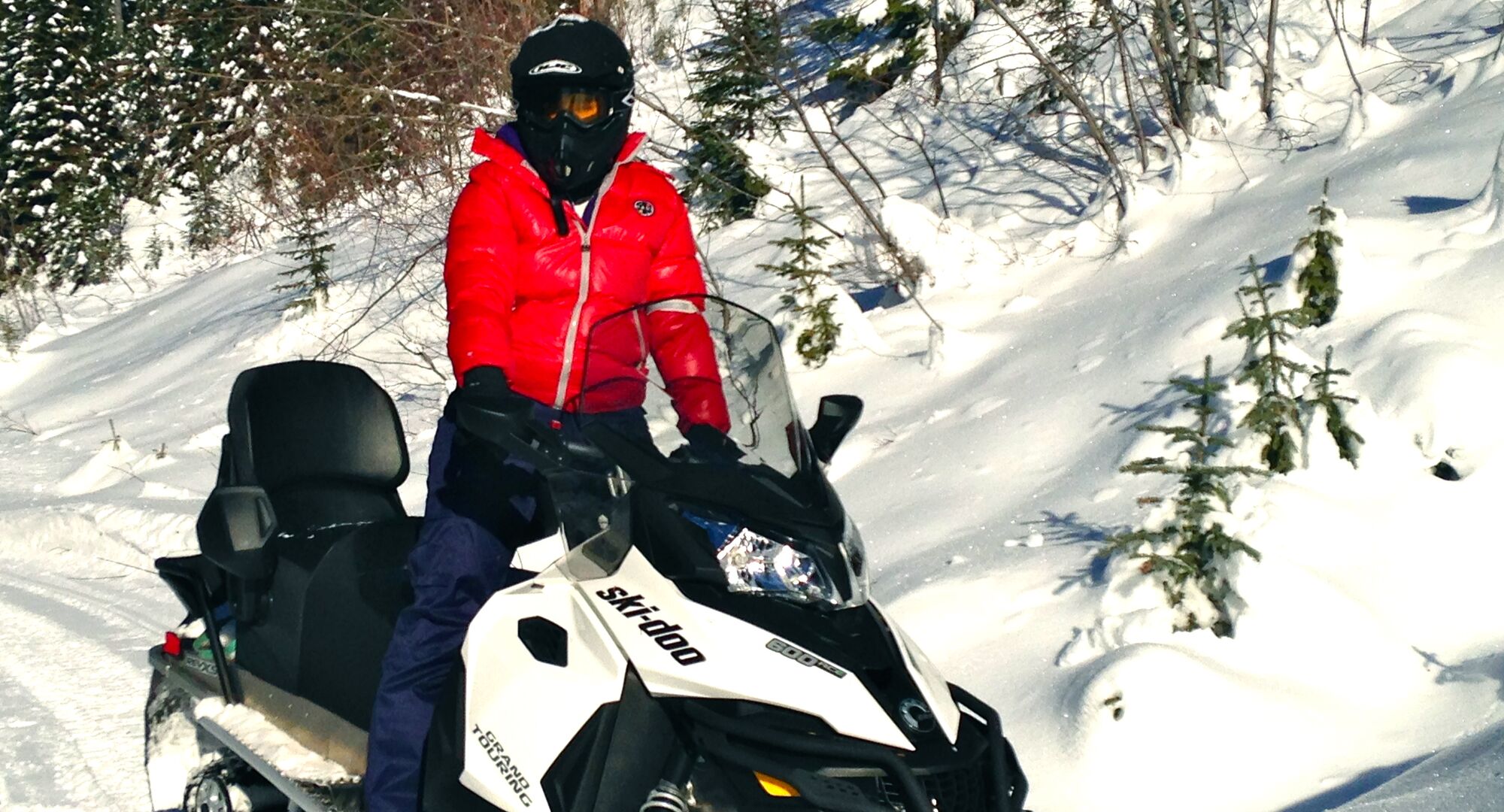 Easy to operate snowmobiles to take you on your mountain trail adventure!